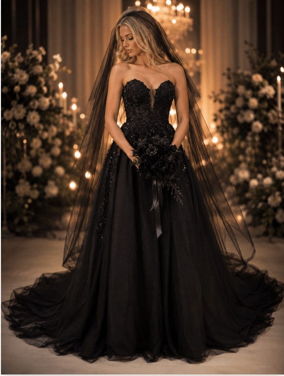satin maxi black dress Colette Gown with long sleeves - S Thin straps add a Wedding season is around size:L (12/14) sizechart-mini-dress-with-sleeve-hips