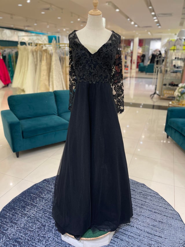sachin and babi light blue dress Romantic Bridal Gowns: Gothic Black Sequined A Line... From Chicweddings,  $186.47