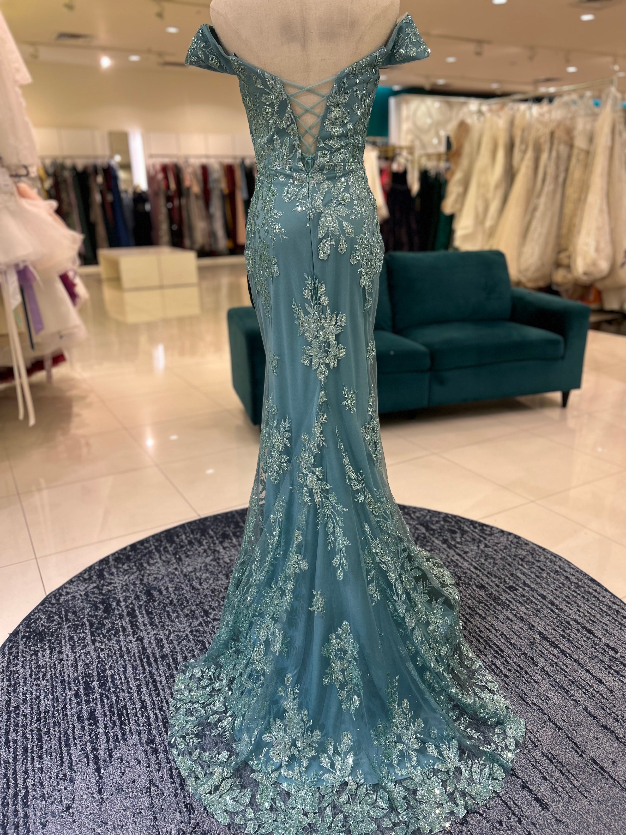 Fitted Off-The-Shoulder Floral Corset Formal/Prom Gown (Onika) | Arden Bridal & Boutique Tampa Florida Wedding Dress, Quinceaera Gown, Mother of the Bride, Mother of the Groom, Bridesmaids Dress, Flower Girl Dress, Pageant Fitted Off-The-Shoulder Floral Corset Formal/Prom Gown (Onika) | Arden Bridal & Boutique Tampa Florida Wedding Dress, Quinceaera Gown, Mother of the Bride, Mother of the Groom, Bridesmaids Dress, Flower Girl Dress, Pageant